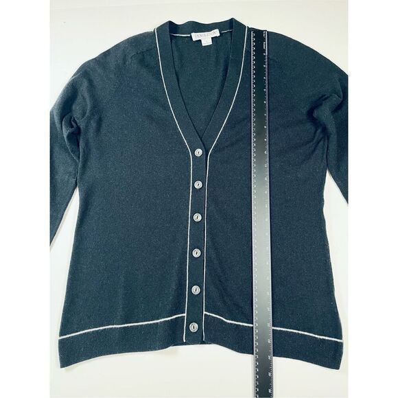 Pendleton Vintage 2000's Silk Wool Cashmere Blend Cardigan Navy Women Size Large - Picture 8 of 10